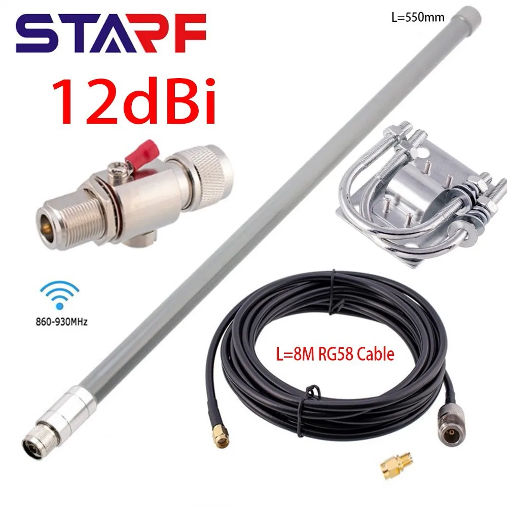 12dBi 868 МГц 915 МГц наружная Lora антенна Helium RAK HNT Miners Bobcat Miner 300 Omni Стекловолоконная N-Male антенна 8 м RG58 кабель
12dBi 868 МГц 915 МГц наружная Lora антенна Helium RAK HNT Miners Bobcat Miner 300 Omni Стекловолоконная N-Male антенна 8 м RG58 кабель