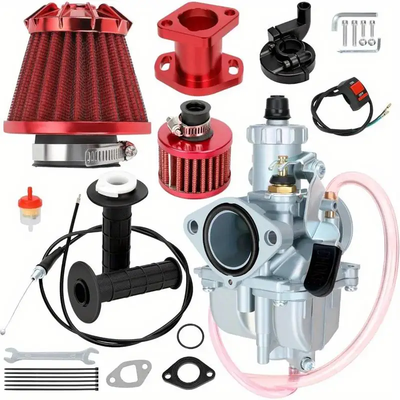 1 комплект карбюратора мотоцикла VM22 для двигателя Predator 212cc CT200U CT200U-EX BT200X GX200 196cc Go Kart Baja MB200, мини-велосипед
1 комплект карбюратора мотоцикла VM22 для двигателя Predator 212cc CT200U CT200U-EX BT200X GX200 196cc Go Kart Baja MB200, мини-велосипед