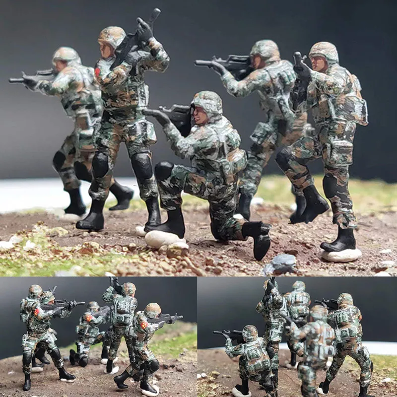1:72 Scale Model 5 Pcs PLA of Modern Chinese Army Soldiers Action Figure Toys Scene Accessory Display Collection Dolls Gift Fans
1:72 Scale Model 5 Pcs PLA of Modern Chinese Army Soldiers Action Figure Toys Scene Accessory Display Collection Dolls Gift Fans