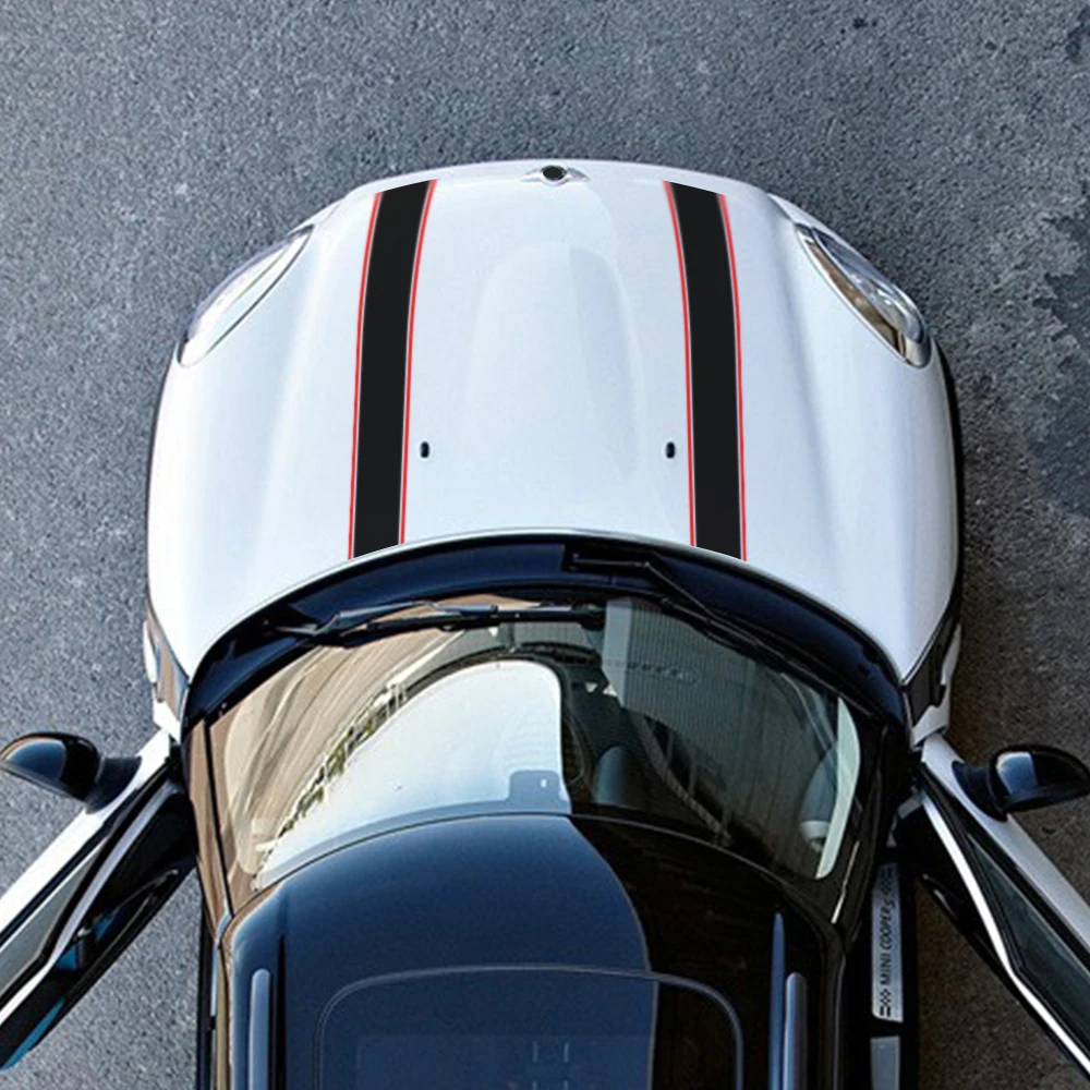 Car Engine Hood Bonnet Sticker Stripes Decals Decor for Mini Cooper S JCW R55 R56 R60 R61 F54 F55 F56 F60 Car Accessories
Car Engine Hood Bonnet Sticker Stripes Decals Decor for Mini Cooper S JCW R55 R56 R60 R61 F54 F55 F56 F60 Car Accessories