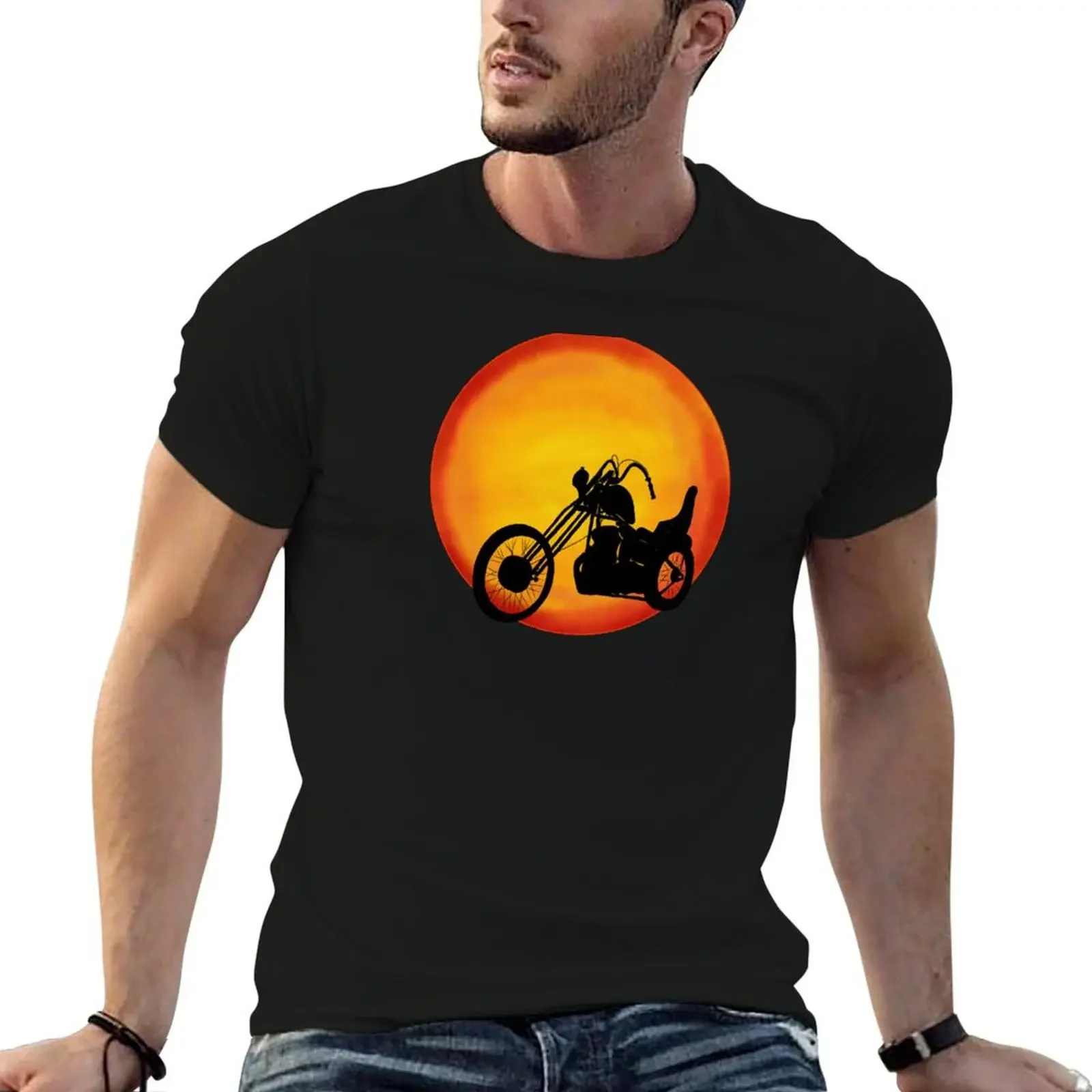 Футболка Chopper Sun Rocker Biker уличная одежда забавные костюмы футболки для мужчин