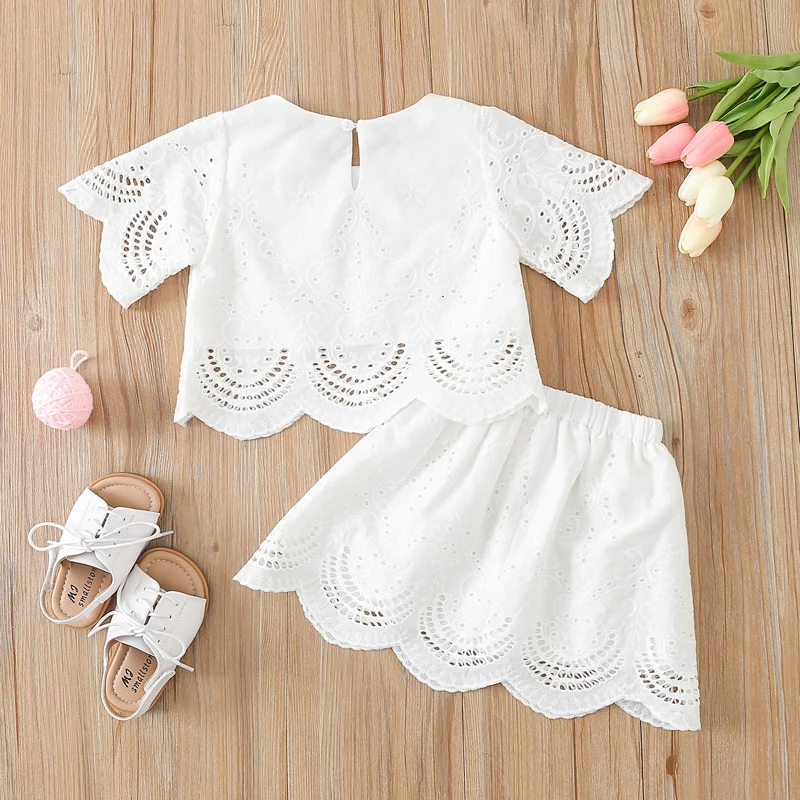 Girls Casual Two-piece Dress Suit, White Round Neck Peplum Tops and Elastic Waist Skirt 2022 New Fashion
Girls Casual Two-piece Dress Suit, White Round Neck Peplum Tops and Elastic Waist Skirt 2022 New Fashion