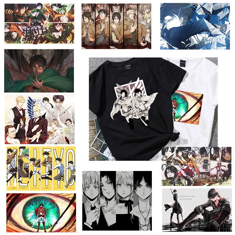 Anime Levi Ackerman Attack On Titan Heat Transfer Vinyl Stickers DIY On Clothing Large Patches For T-shirt Sweater Sticker
Anime Levi Ackerman Attack On Titan Heat Transfer Vinyl Stickers DIY On Clothing Large Patches For T-shirt Sweater Sticker