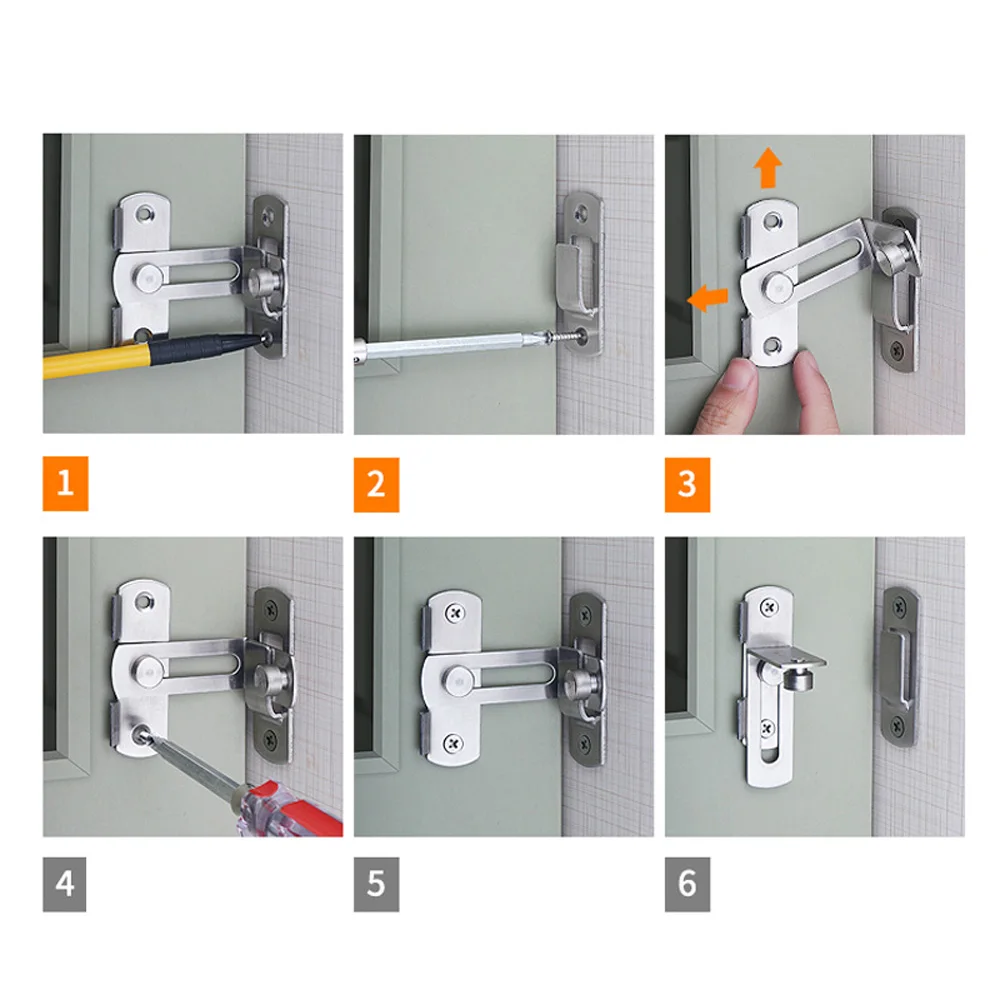 Stainless Steel Barn Door Latch Lock Security Sliding Lock Flush Slide Bolt Gate Hook 90 Degree Hasp Lock Hardware Accessories
Stainless Steel Barn Door Latch Lock Security Sliding Lock Flush Slide Bolt Gate Hook 90 Degree Hasp Lock Hardware Accessories