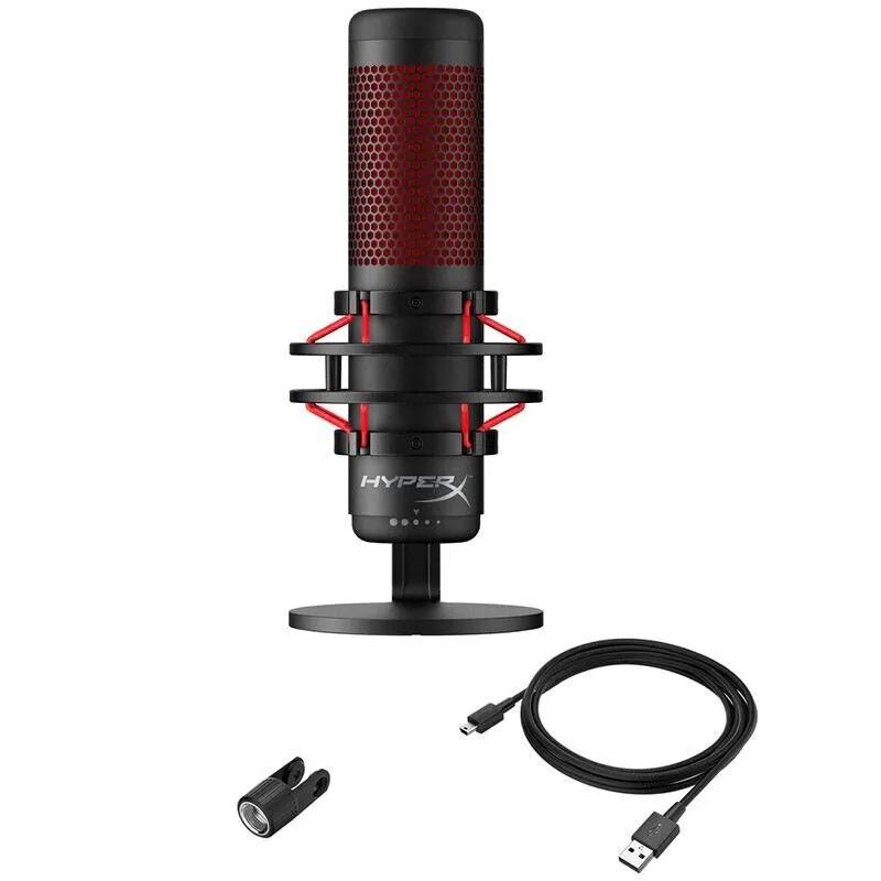 Оригинальный конденсаторный микрофон HyperX QuadCast с USB профессиональный