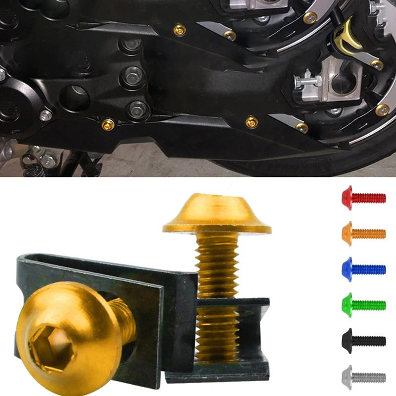 10Sets Aluminium M5 Fairing Bolts Fastener Clips Screw Nuts For Motorcycle Auto Replacement Parts Automobiles Accessories
10Sets Aluminium M5 Fairing Bolts Fastener Clips Screw Nuts For Motorcycle Auto Replacement Parts Automobiles Accessories
