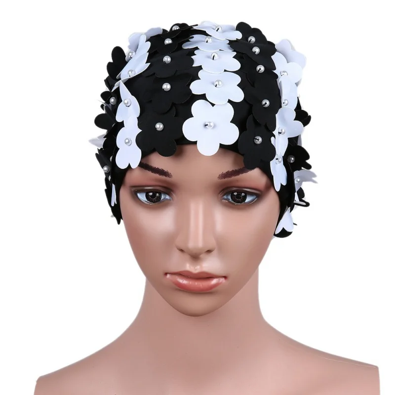 Handmade Swimming Cap Women Pearl Sewed Floral Elastic Breathable Quick Dry Bathing Hat For Long Hair
Handmade Swimming Cap Women Pearl Sewed Floral Elastic Breathable Quick Dry Bathing Hat For Long Hair