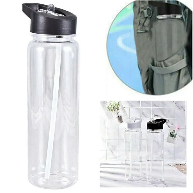 1pc 750ml Plastic Water Bottle Fit for Sport Camping Hiking Travel Leakproof Water Bottle with Straw Portable Drinks Mug
1pc 750ml Plastic Water Bottle Fit for Sport Camping Hiking Travel Leakproof Water Bottle with Straw Portable Drinks Mug