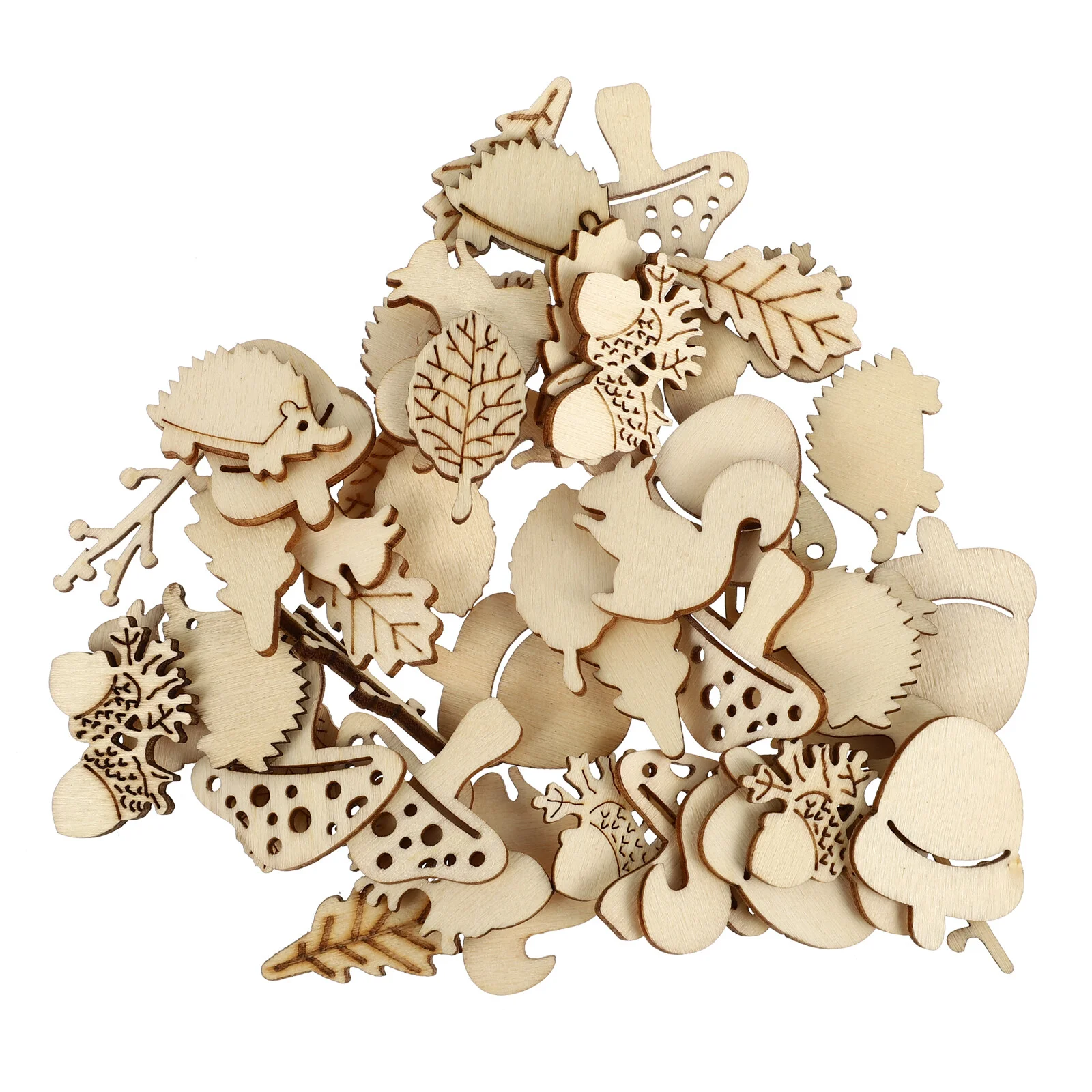 50pcs Unfinished Wood Cutouts Wood Shapes Pieces Wood Discs Slices for Christmas Ornaments DIY Crafts Table Scatter
50pcs Unfinished Wood Cutouts Wood Shapes Pieces Wood Discs Slices for Christmas Ornaments DIY Crafts Table Scatter