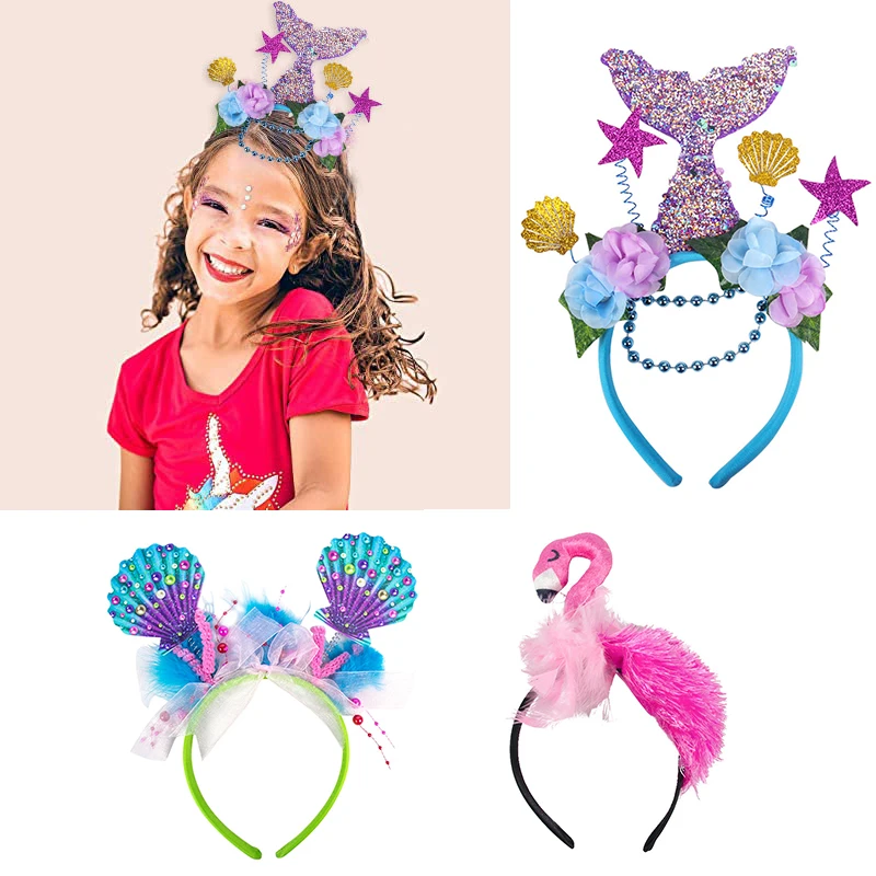 Mermaid Crown Headband Flamingo Headpiece Hair Hoop Adults Kids GIRL Shell Hair Accessories Fashion Birthday Party Decoration
Mermaid Crown Headband Flamingo Headpiece Hair Hoop Adults Kids GIRL Shell Hair Accessories Fashion Birthday Party Decoration