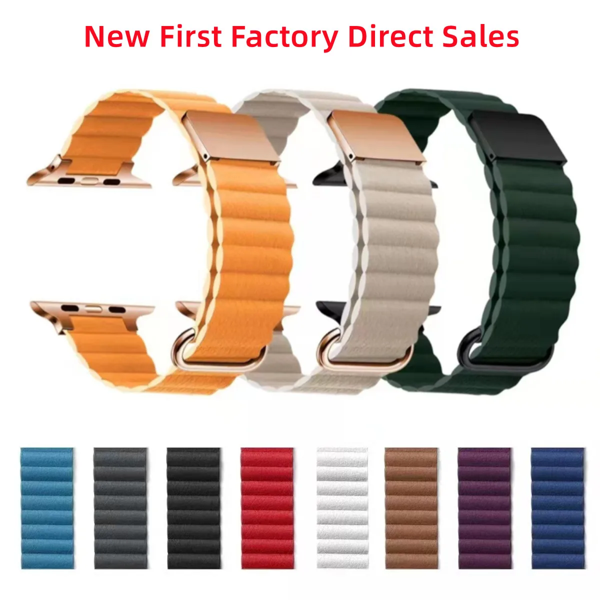 Leather Loop Strap For Apple Watch band 49mm 45mm 41mm 44mm 40mm 42mm Magnetic bracelet belt correa iWatch Ultra2 9 8 5 4 3 6 7
Leather Loop Strap For Apple Watch band 49mm 45mm 41mm 44mm 40mm 42mm Magnetic bracelet belt correa iWatch Ultra2 9 8 5 4 3 6 7