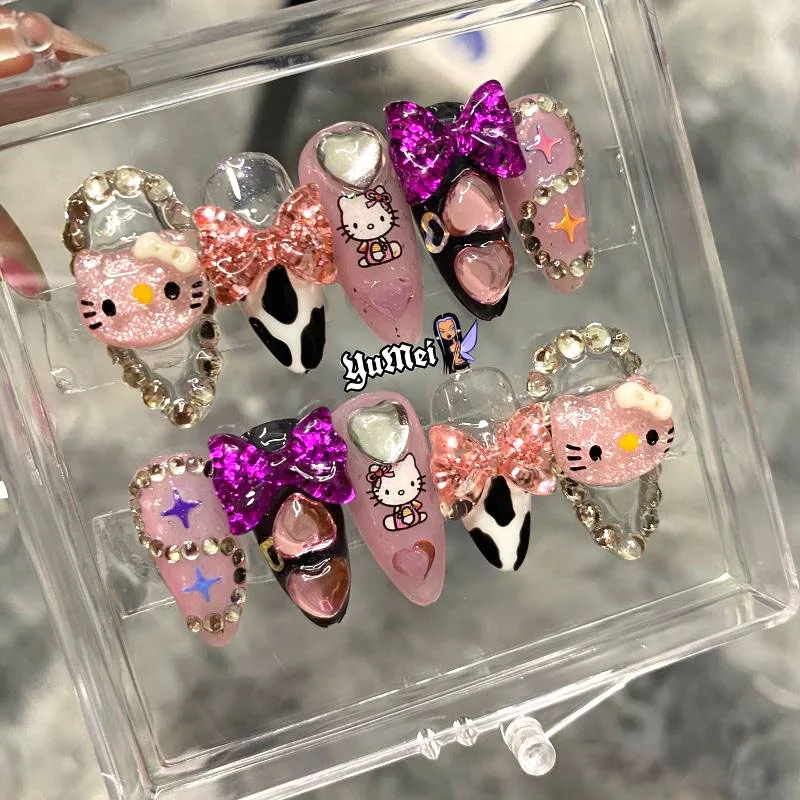 New Sanrioed Diy Kitty Nail Patch Skull Head Three-Dimensional Decoration Hottie Style European and American Style Reusable
New Sanrioed Diy Kitty Nail Patch Skull Head Three-Dimensional Decoration Hottie Style European and American Style Reusable