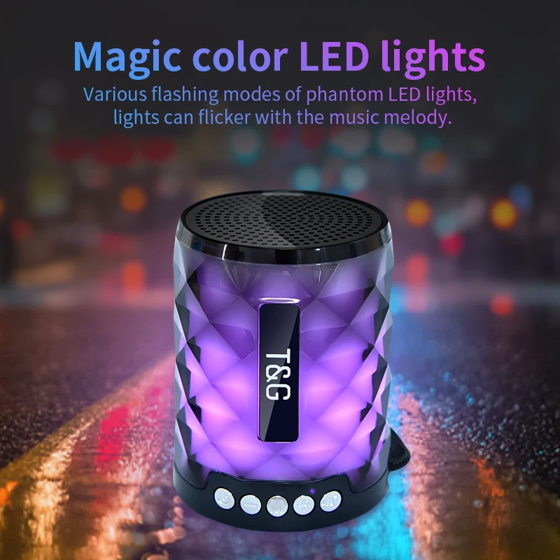 TG155 LED Crystal Flash Light Bluetooth Small Speaker Mobile Phone Wireless Call Bluetooth Card Audio Radio
TG155 LED Crystal Flash Light Bluetooth Small Speaker Mobile Phone Wireless Call Bluetooth Card Audio Radio
