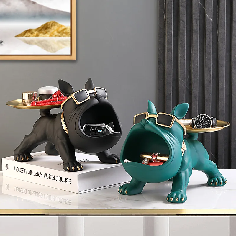 French Bulldog Statue With Tray Resin White Sculpture Dog Storage Box Home Decoration Big Mouth Living Room Ornaments Key Tray
French Bulldog Statue With Tray Resin White Sculpture Dog Storage Box Home Decoration Big Mouth Living Room Ornaments Key Tray