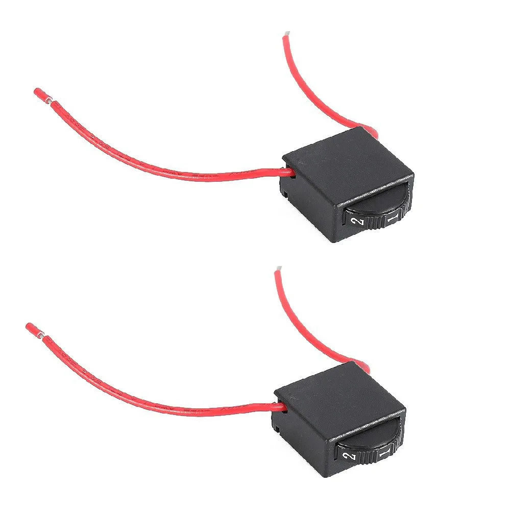 6 Speed Regulation Speed Control Switch for Electric Angle Grinder 2pcs Durable Plastic Material Black Color
6 Speed Regulation Speed Control Switch for Electric Angle Grinder 2pcs Durable Plastic Material Black Color