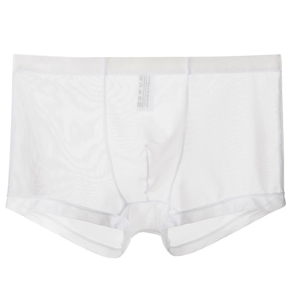 New Sexy Breathable Thin Boxer Shorts Men Mesh Transparent See Through U-Convex Ice Silk Lingerie Underwear Panties
New Sexy Breathable Thin Boxer Shorts Men Mesh Transparent See Through U-Convex Ice Silk Lingerie Underwear Panties
