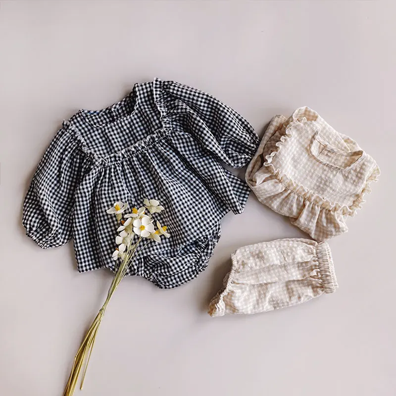 Baby Girls Princess Clothes Sets Plaid Style Loose Top and Short Pants Infants Kids Clothings Children Suits for Autumn
Baby Girls Princess Clothes Sets Plaid Style Loose Top and Short Pants Infants Kids Clothings Children Suits for Autumn