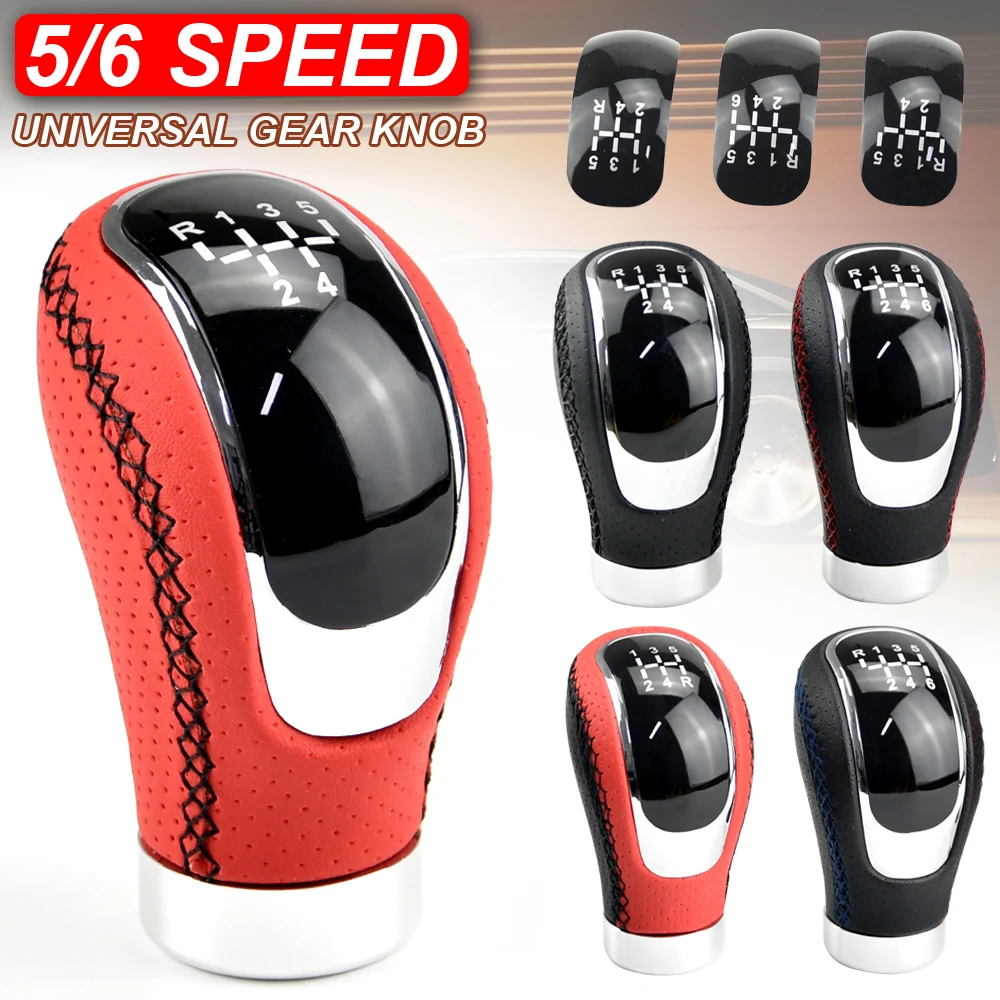 5/6 Speed Universal R PU Leather Gearshift Replacement Manual Car Gear Stick Shift Knob Modified Stick Head Gear Knob Set
5/6 Speed Universal R PU Leather Gearshift Replacement Manual Car Gear Stick Shift Knob Modified Stick Head Gear Knob Set