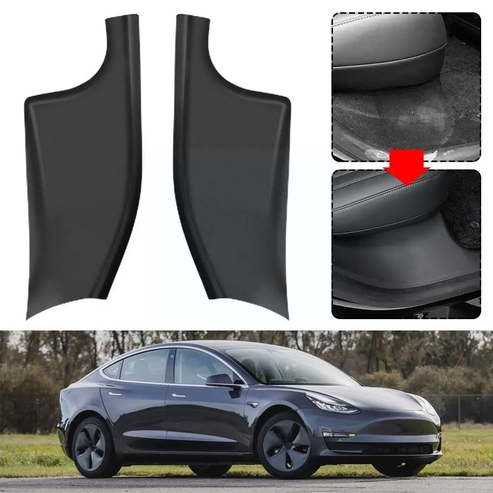 

Rear Row Built-in Threshold Bar Protection Carbon Fiber Stripe Welcome Pedal for Tesla Model Y Rear Door Inner Sill Cover U1X5