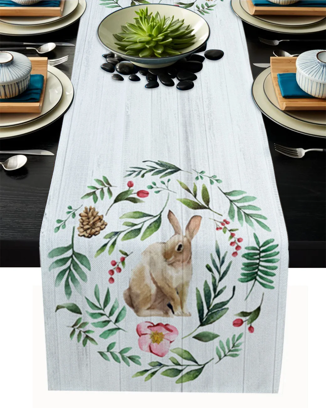 Цветочная дорожка из кроличьей древесины, Роскошный домашний обеденный стол, журнальный столик, праздничное свадебное украшение, Настольн... 
Цветочная дорожка из кроличьей древесины, Роскошный домашний обеденный стол, журнальный столик, праздничное свадебное украшение, Настольн...