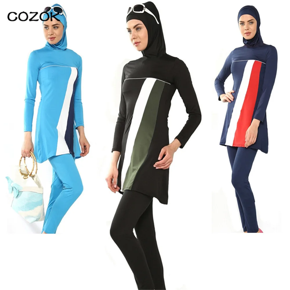 Modest Muslim Swimwear Islamic Swimsuit For Women hijab swimwear full coverage swimwear muslim beachwear swim suit
Modest Muslim Swimwear Islamic Swimsuit For Women hijab swimwear full coverage swimwear muslim beachwear swim suit