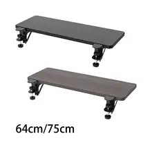 Clamp On Desk Extender Tray Sturdy C Clamp Mount Ergonomic Table Extension Board Elbow Arm Support for Square Tabletop Work