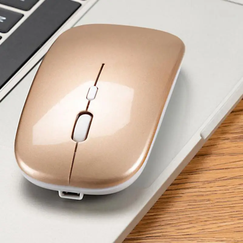 

Беспроводная компьютерная мышь, 2,4 ГГц, 1600DPI, эргономичная Usb-мышь, бесшумная Двухрежимная перезаряжаемая компьютерная мышь для MacBook