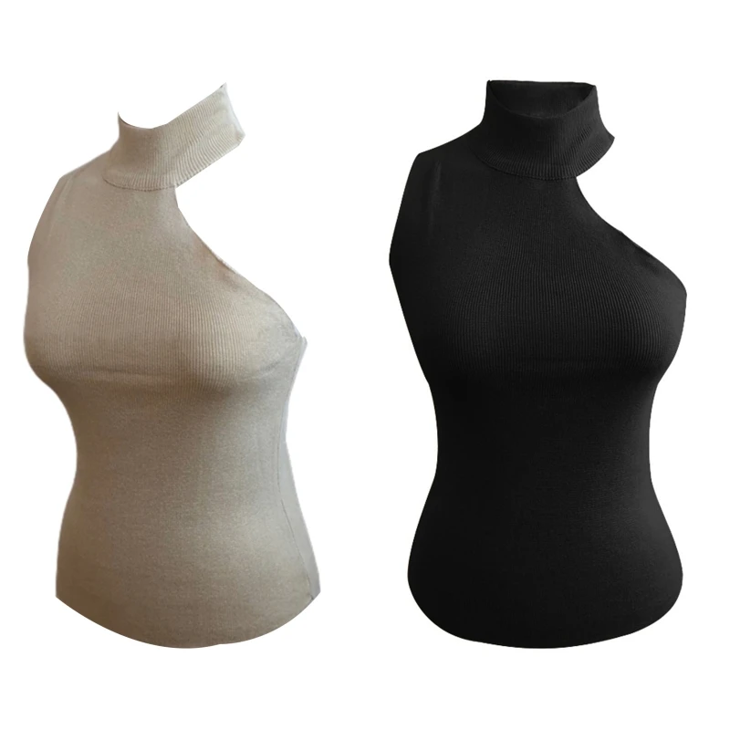 Hot Sleeveless Knit Tank Tops for Women Girls Stylish Halter Neck Crop Tops Basic Tee Tops Casual Cami Tops Camisole Ins
Hot Sleeveless Knit Tank Tops for Women Girls Stylish Halter Neck Crop Tops Basic Tee Tops Casual Cami Tops Camisole Ins