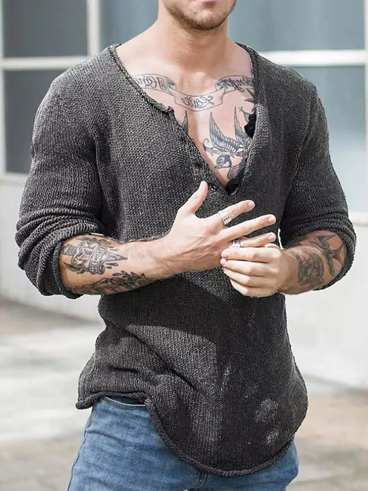 Men V Neck Streetwear Solid Basic Top Casual Loose Male Spring and Autumn Pullovers Simplicity Slim Fit Long Sleeve Thin Sweater
Men V Neck Streetwear Solid Basic Top Casual Loose Male Spring and Autumn Pullovers Simplicity Slim Fit Long Sleeve Thin Sweater