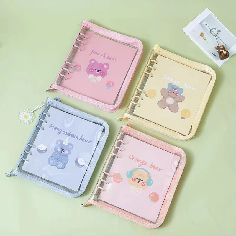 Macaron Transparent loose leaf Square Notebook PVC Zipper bag binder Diary Agenda Planner Cover Kpop Photocards Collect Book
Macaron Transparent loose leaf Square Notebook PVC Zipper bag binder Diary Agenda Planner Cover Kpop Photocards Collect Book