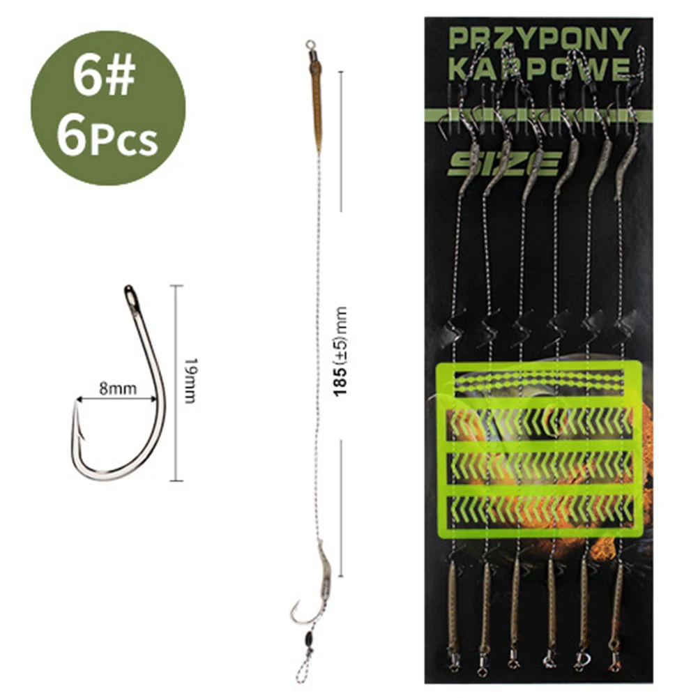 Leader Hook Carp Hair Rigs Carp Hook Boilie Bait Rig Boilie Stopper Fishing Silver With Leader Line Functional
Leader Hook Carp Hair Rigs Carp Hook Boilie Bait Rig Boilie Stopper Fishing Silver With Leader Line Functional