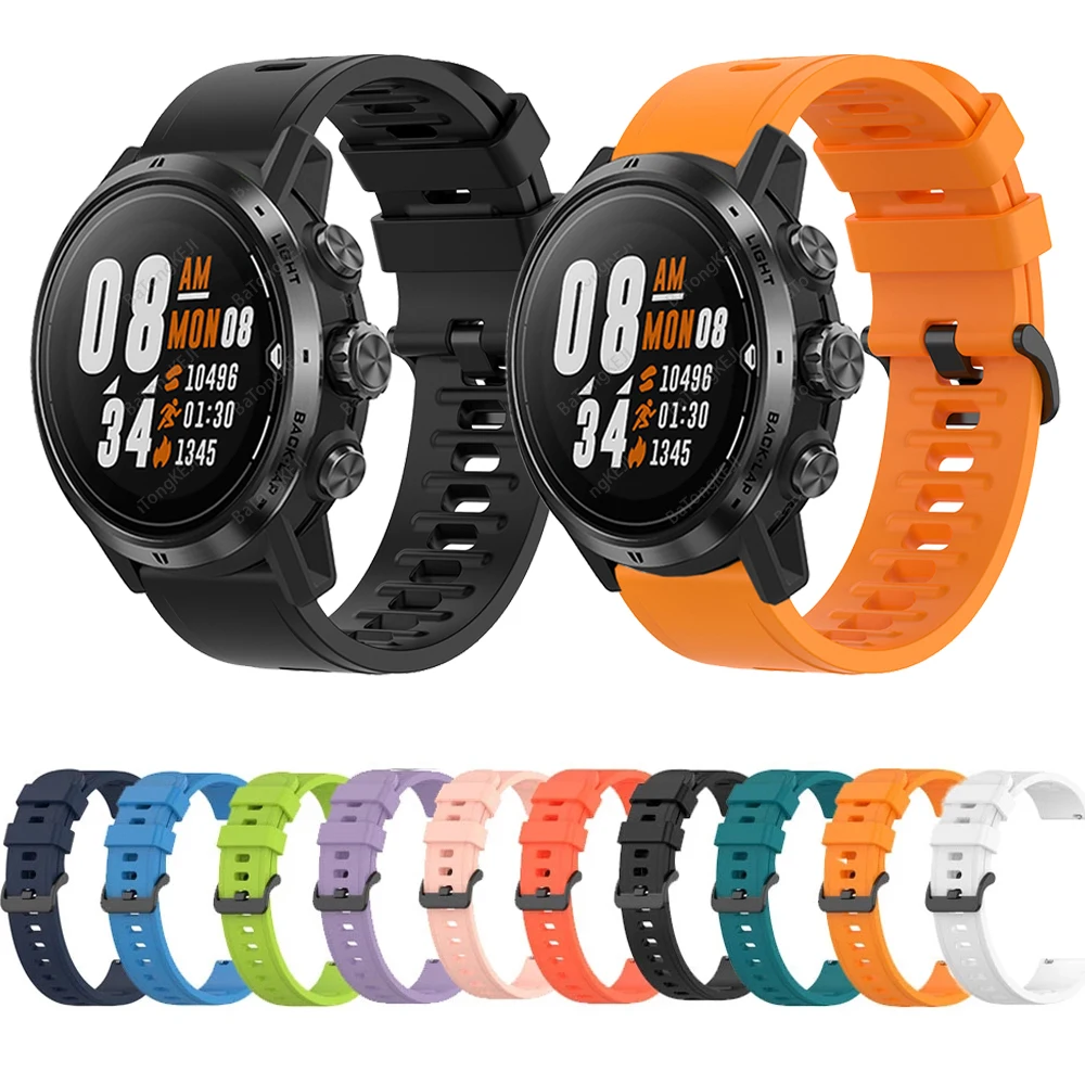 

For COROS APEX Pro/42mm 46mm/PACE 2 Strap Sport Bracelet Silicone Watchband 22mm 20mm Watch Band For COROS 42mm 46mm Correa