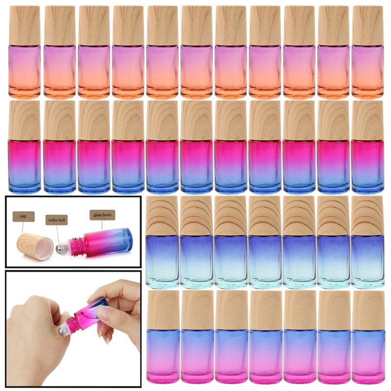 20/30/50pcs Empty 5ml Roll on Glass Bottle with Metal Roller Ball Gradient Color Container for Perfume Essential Oil Bottles
20/30/50pcs Empty 5ml Roll on Glass Bottle with Metal Roller Ball Gradient Color Container for Perfume Essential Oil Bottles
