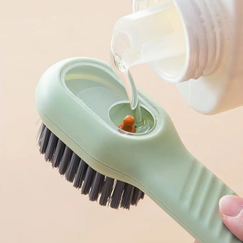 Hot Sale Convenient Automatic Liquid-filling Shoe Brush Cleaners Soap Dispenser Cleaning Brush for Footwear With Plastic Handles
Hot Sale Convenient Automatic Liquid-filling Shoe Brush Cleaners Soap Dispenser Cleaning Brush for Footwear With Plastic Handles