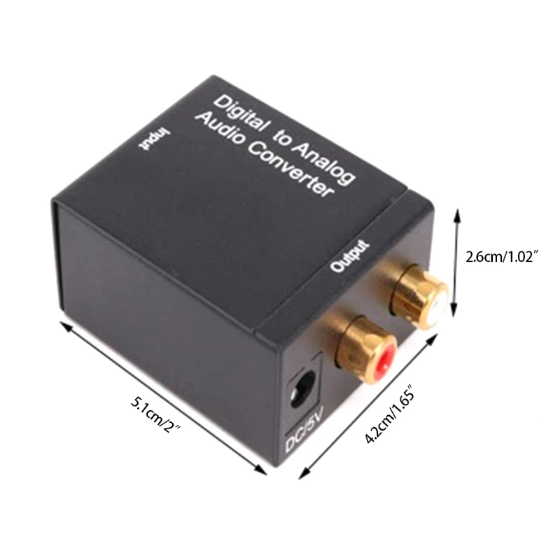 Mutiful Compatition Converter Digital to Analog Adapter Optical Coaxial for Speakers TV DVD Set-up Box
Mutiful Compatition Converter Digital to Analog Adapter Optical Coaxial for Speakers TV DVD Set-up Box