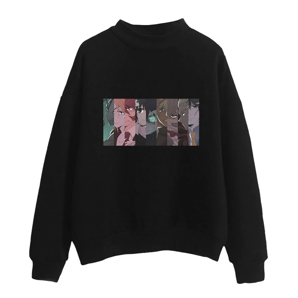 Kekkai Sensen Fashion Turtleneck Sweatshirts Women Anime Pullover Sweatshirt Harajuku Streetwear Casual Clothes
Kekkai Sensen Fashion Turtleneck Sweatshirts Women Anime Pullover Sweatshirt Harajuku Streetwear Casual Clothes