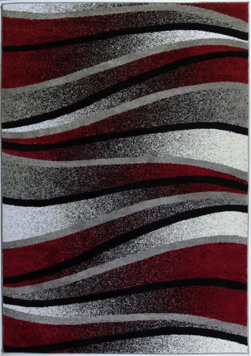 Durable Boston Collection Waves Pattern Abstract Area Rug Carpet in Ivory Red Grey, 3x5
Durable Boston Collection Waves Pattern Abstract Area Rug Carpet in Ivory Red Grey, 3x5