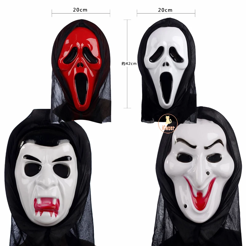 

2023 Halloween Party Horror Masks Ghost Face Demon Witch Vampire Screaming Mask Novelty Scary Cosplay Party Decoration Prop