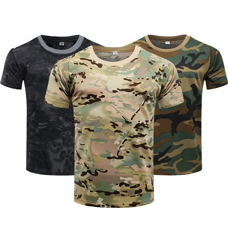 Camouflage Tactical Shirt Short Sleeve Men's Quick Dry Combat T-Shirt Military Army T Shirt Camo Outdoor Hiking Hunting Shirts
Camouflage Tactical Shirt Short Sleeve Men's Quick Dry Combat T-Shirt Military Army T Shirt Camo Outdoor Hiking Hunting Shirts
