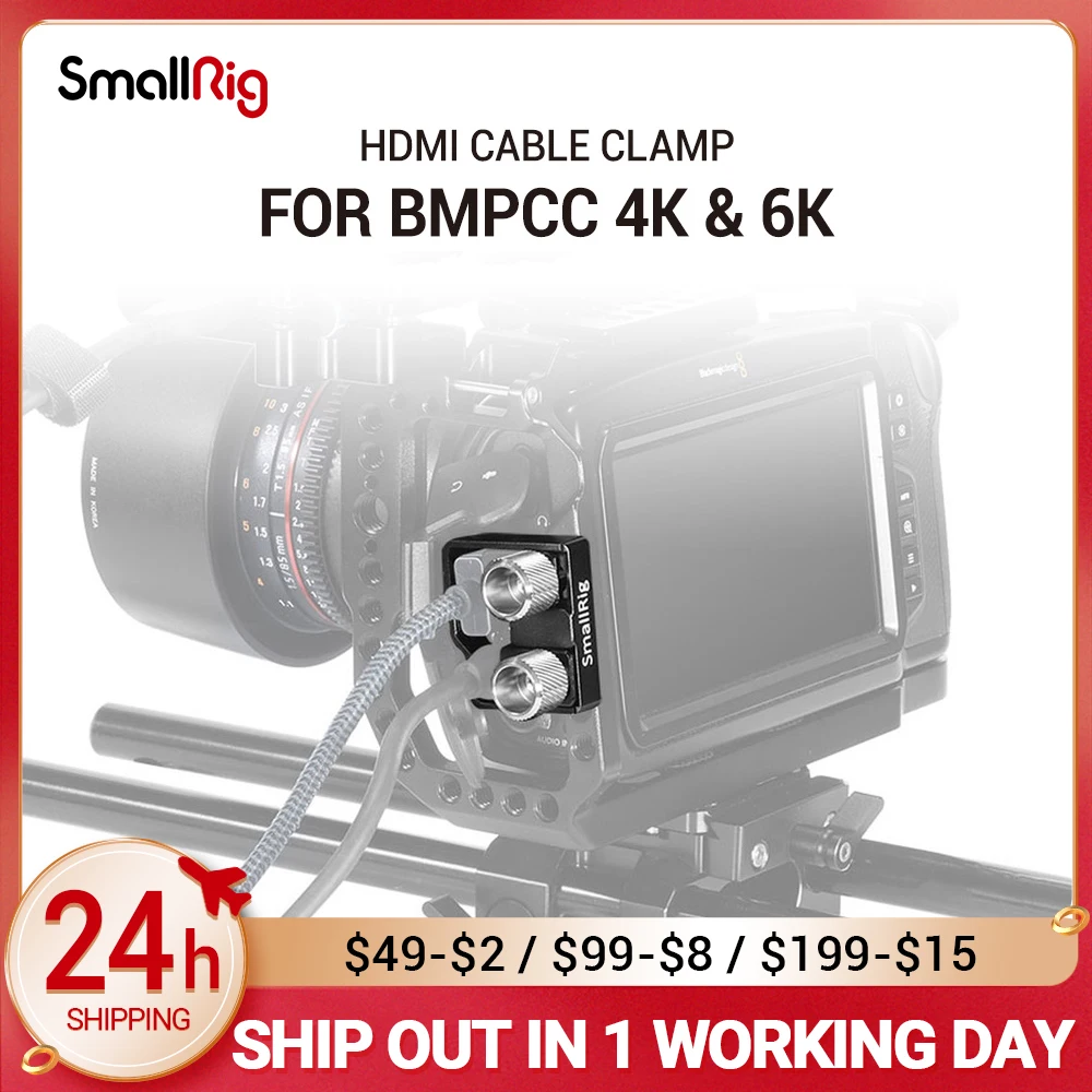 SmallRig Camera USB-C Cable Clamp для BMPCC 4K / BMPCC 6K Camera 2246
SmallRig Camera USB-C Cable Clamp для BMPCC 4K / BMPCC 6K Camera 2246
