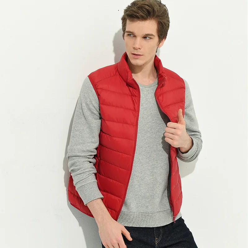 Spring Autumn 2022 New Men's Down Vest Casual Lightweight Warm White Down Vest Business Gentleman Loose Standing Collar
Spring Autumn 2022 New Men's Down Vest Casual Lightweight Warm White Down Vest Business Gentleman Loose Standing Collar