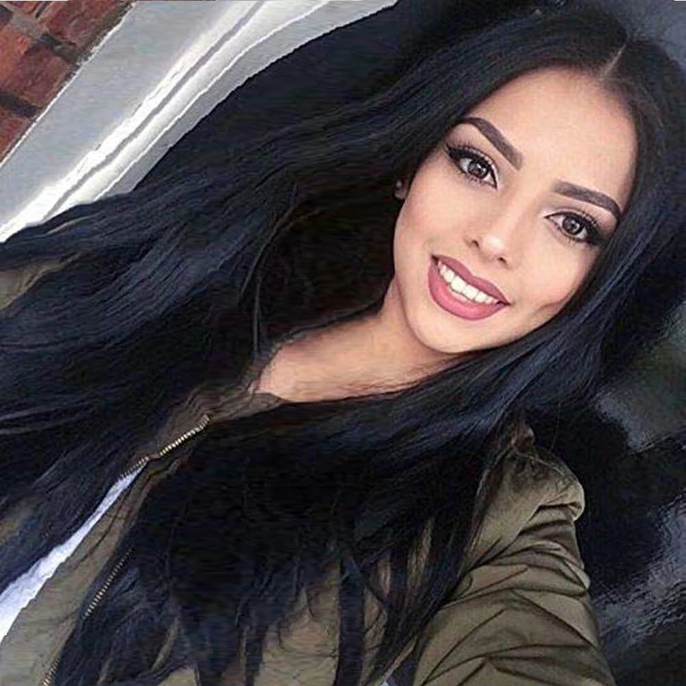 FANXITON Black Synthetic Wigs Pelucas De Mujer Silk Straight Wigs For Black Women High Temperature Fiber Cosplay/Daily Used Wig
FANXITON Black Synthetic Wigs Pelucas De Mujer Silk Straight Wigs For Black Women High Temperature Fiber Cosplay/Daily Used Wig