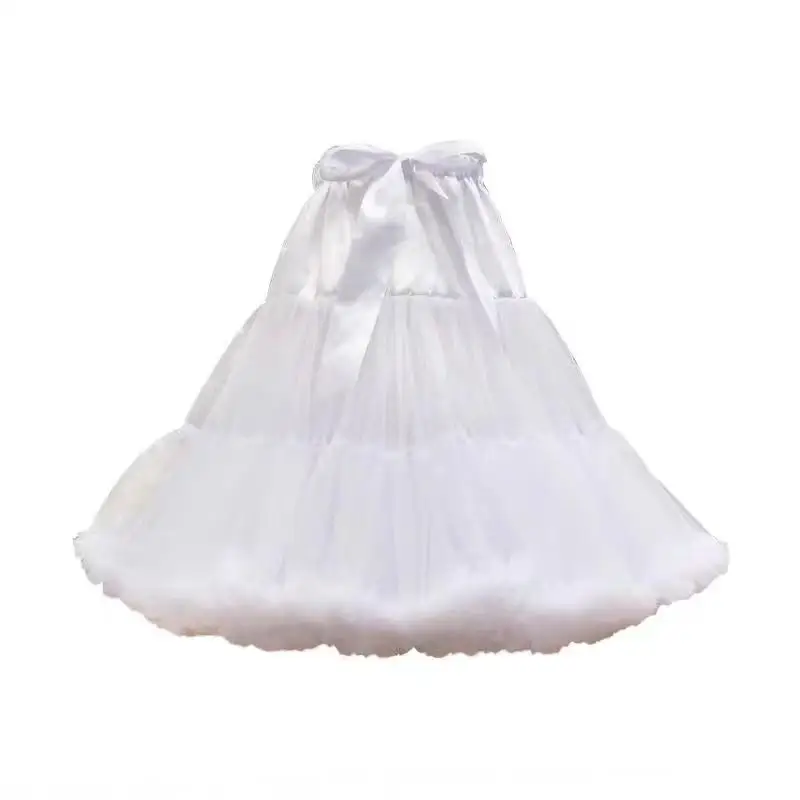 

Bridal Wedding Dress Skirt Bustle Ball Gown Boneless Soft Brace Fluffy crinoline Petticoat Buckle Lolita 2023