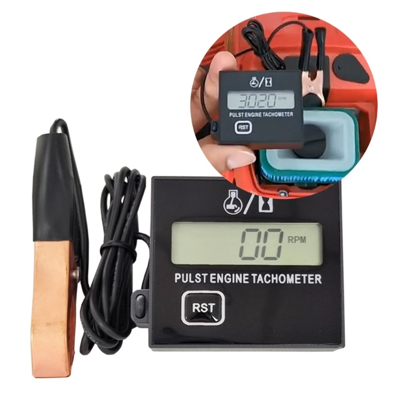 Car Stroke Tachometer LCD- Digital Display Engine Tach Hour Meter Gauge Tachometer Marine Inductive Speedometer J60F
Car Stroke Tachometer LCD- Digital Display Engine Tach Hour Meter Gauge Tachometer Marine Inductive Speedometer J60F