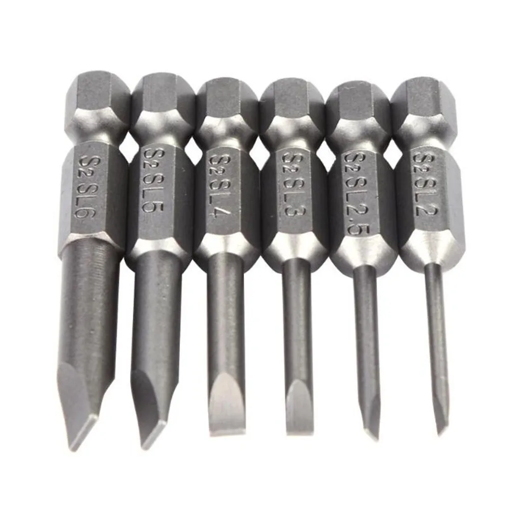 6pcs Flat Head Screwdriver Tamper Proof Security Drill Magnetic Bit Set 1/4" Hex Bits Driver 50mm Screwdriver Bit Set
6pcs Flat Head Screwdriver Tamper Proof Security Drill Magnetic Bit Set 1/4" Hex Bits Driver 50mm Screwdriver Bit Set
