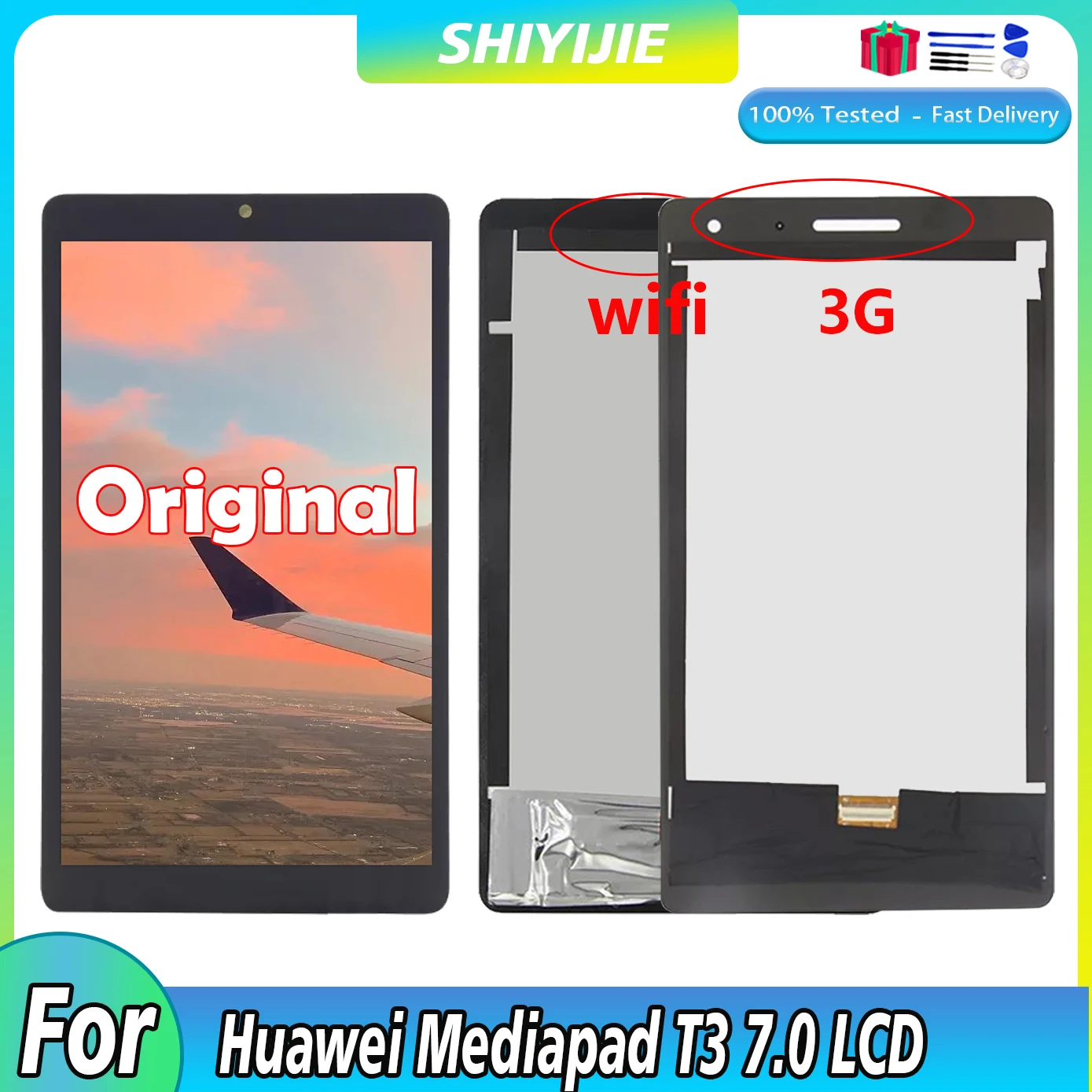 

Оригинальный 7,0 "ЖК-дисплей для Huawei Mediapad T3 6. 0 3G/Wi-Fi BG2-W09 BG2-U01, ЖК-дисплей, сенсорный экран, дигитайзер в сборе, тест