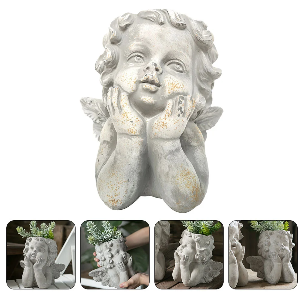 1pc Decorative Flowerpot Art Flowerpot Cement Flowerpot for Balcony Hotel Bar Home
1pc Decorative Flowerpot Art Flowerpot Cement Flowerpot for Balcony Hotel Bar Home