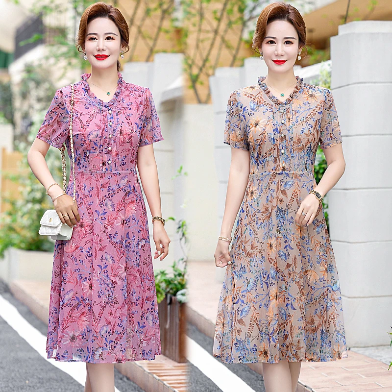 Summer Chiffon Casual Print Boho Dress Korean Short Sleeve Vacation Beach Long Dress Women Elegant Bodycon Party Dress
Summer Chiffon Casual Print Boho Dress Korean Short Sleeve Vacation Beach Long Dress Women Elegant Bodycon Party Dress