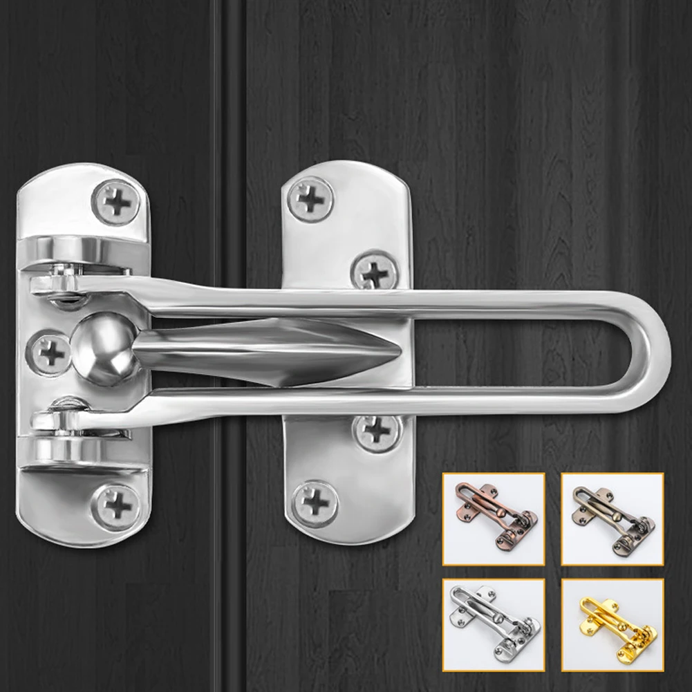 Zinc Alloy Anti-theft Buckle Door Guard Restrictor Security Catch Strong Heavy Duty Safety Lock Chain Home Insurance Door Bolt
Zinc Alloy Anti-theft Buckle Door Guard Restrictor Security Catch Strong Heavy Duty Safety Lock Chain Home Insurance Door Bolt