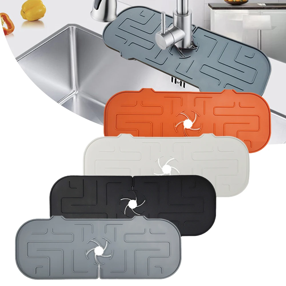 Kitchen Faucet Mat Sink Splash Guard Silicone Faucet Water Catcher Mat Countertop Draining Pad For Kitchen Bathroom
Kitchen Faucet Mat Sink Splash Guard Silicone Faucet Water Catcher Mat Countertop Draining Pad For Kitchen Bathroom
